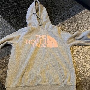 The North Face Gray and Pink Kids Hoodie